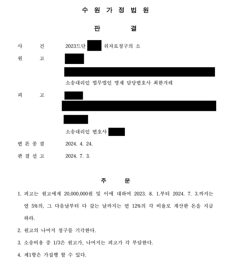 배우자의 외도로 이혼하고 나서 시작된 상간남소송 역소송, 맞소송
